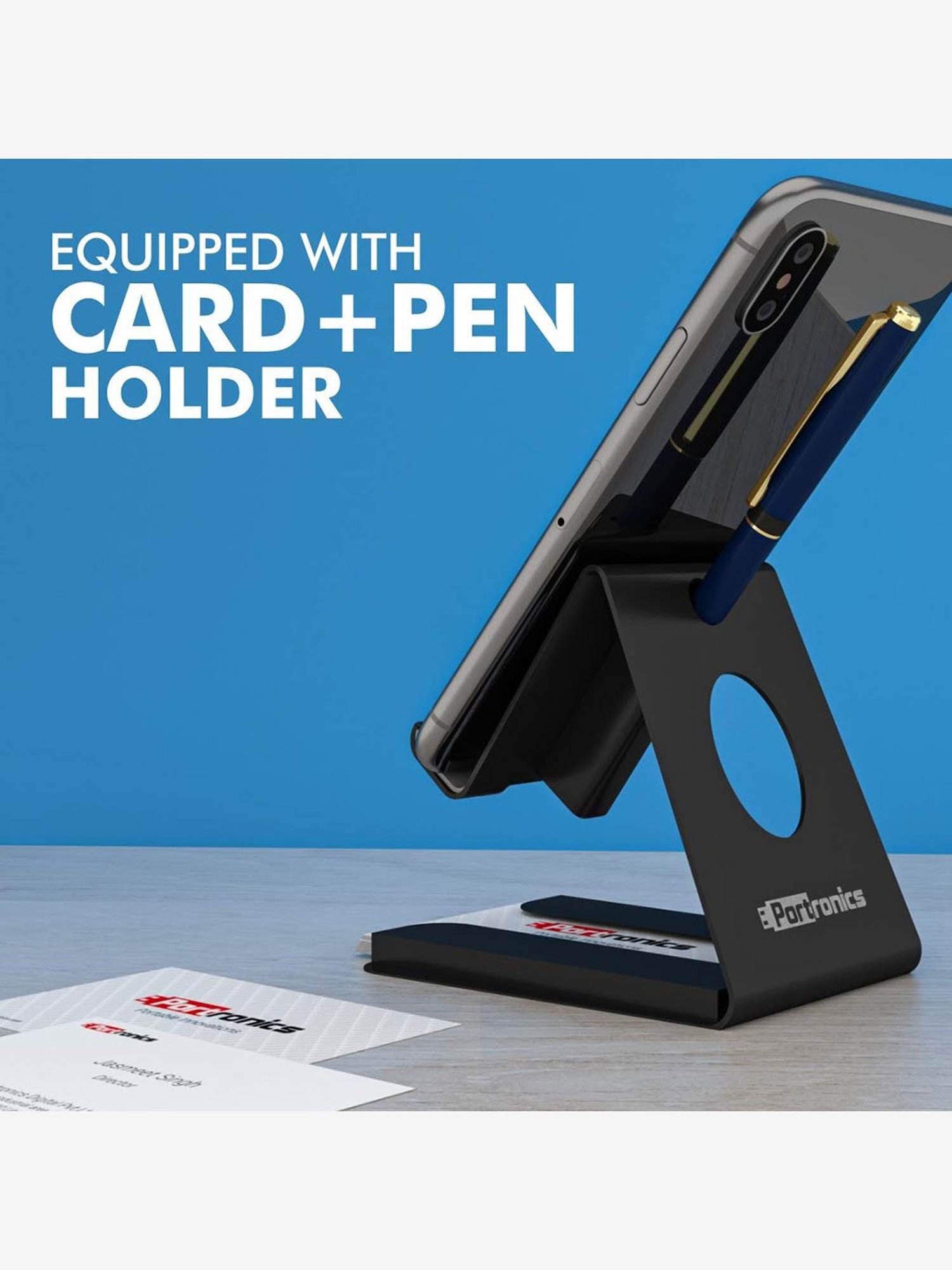 GRIPP Magic Stand Compatible for All Mobile Phones Devices (Black)