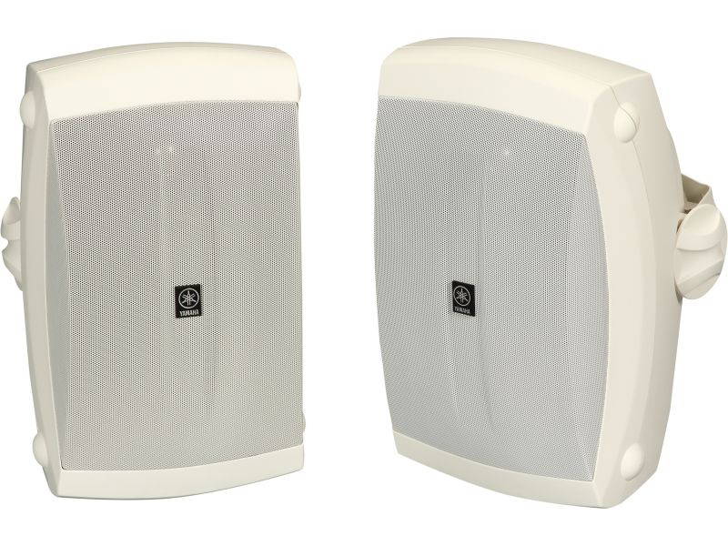 YAMAHA NS-AW350W 2-Way White All Weather Wide Frequency Response Speakers Pair