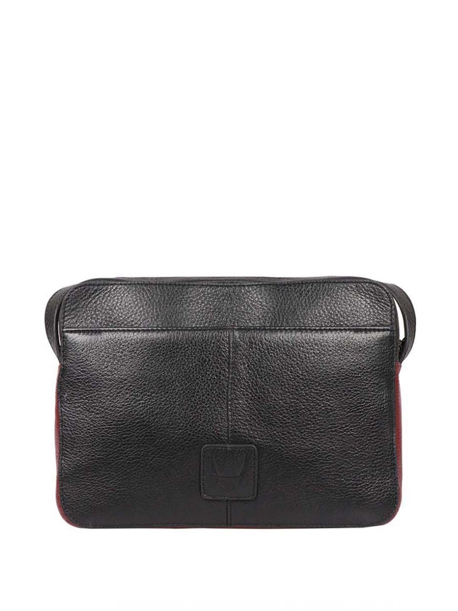 Hidesign Hipsters Black Vibes 03 Solid Small Sling Handbag