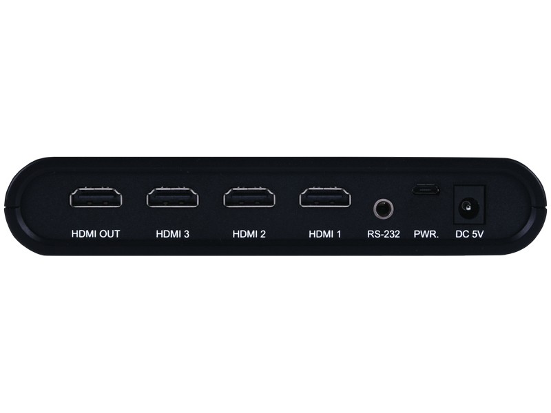 A-NeuVideo 3x1 4K60 UHD HDMI Switcher with Auto Source Switch