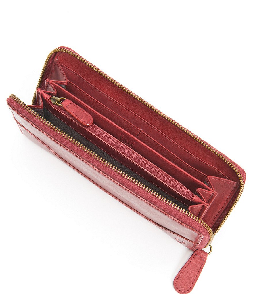 Frye Melissa Leather Zip Wallet