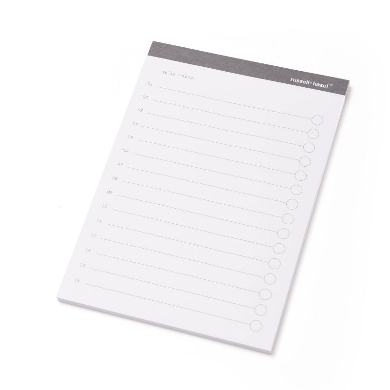 Russell+Hazel To-Do Adhesive Notes Charcoal 150ct