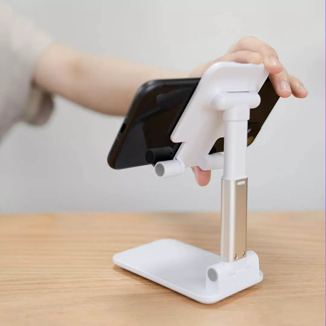 BCASE Desktop Foldable Phone Stand Freely Adjustable Retractable Folding Holder For iPhone XS 11Pro Tablet MI10 From Eco-system Black