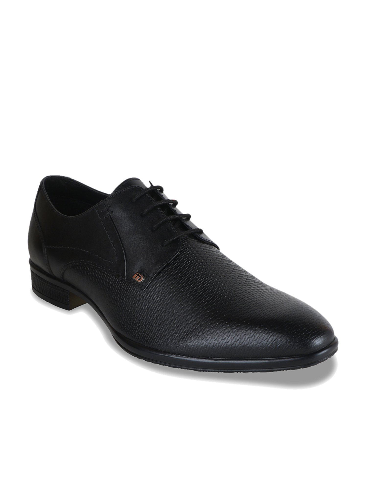 ID Men's Black Derby Shoes