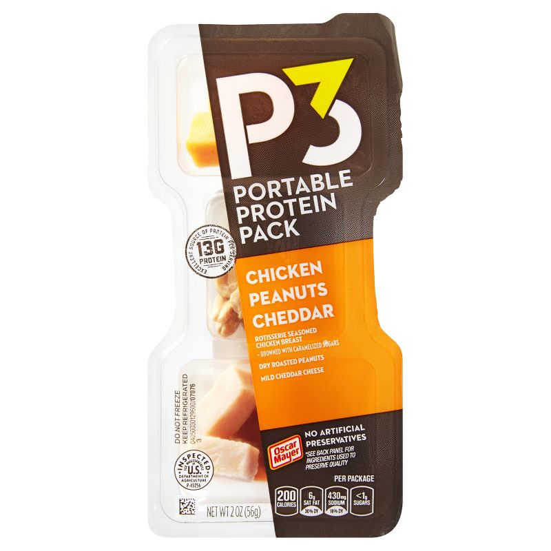 Oscar Mayer P3 Portable Protein Pack Chicken Cheddar Peanuts - 2oz