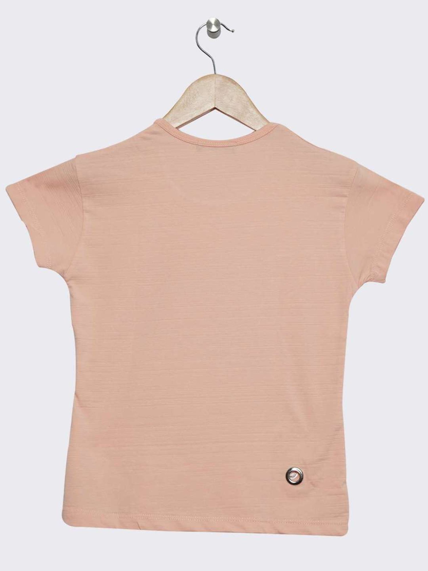 ZIAMA Kids Peach Printed Top