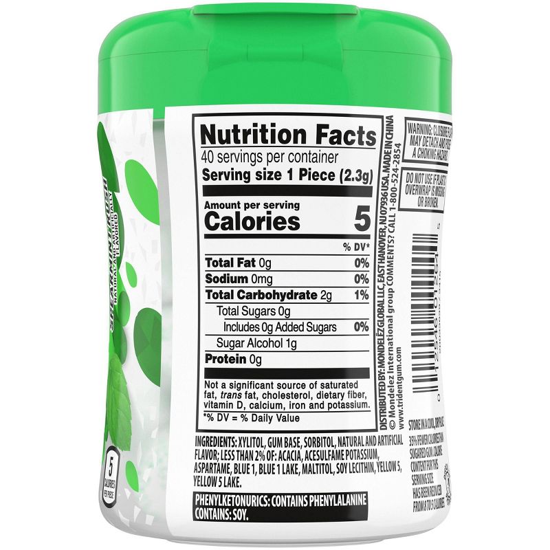 Trident Vibes Spearmint Rush Chewing Gum - 40ct