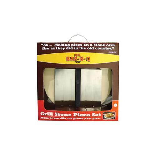 MR BAR B Q 06187Y 3Piece Pizza Stone Kit