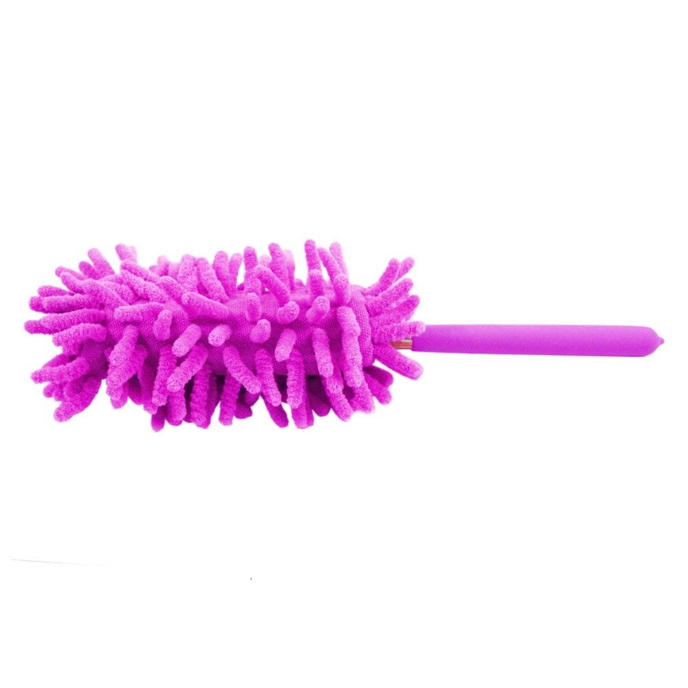 Extendable Flexible Feather Duster For Home And Office Cleaning - Purple