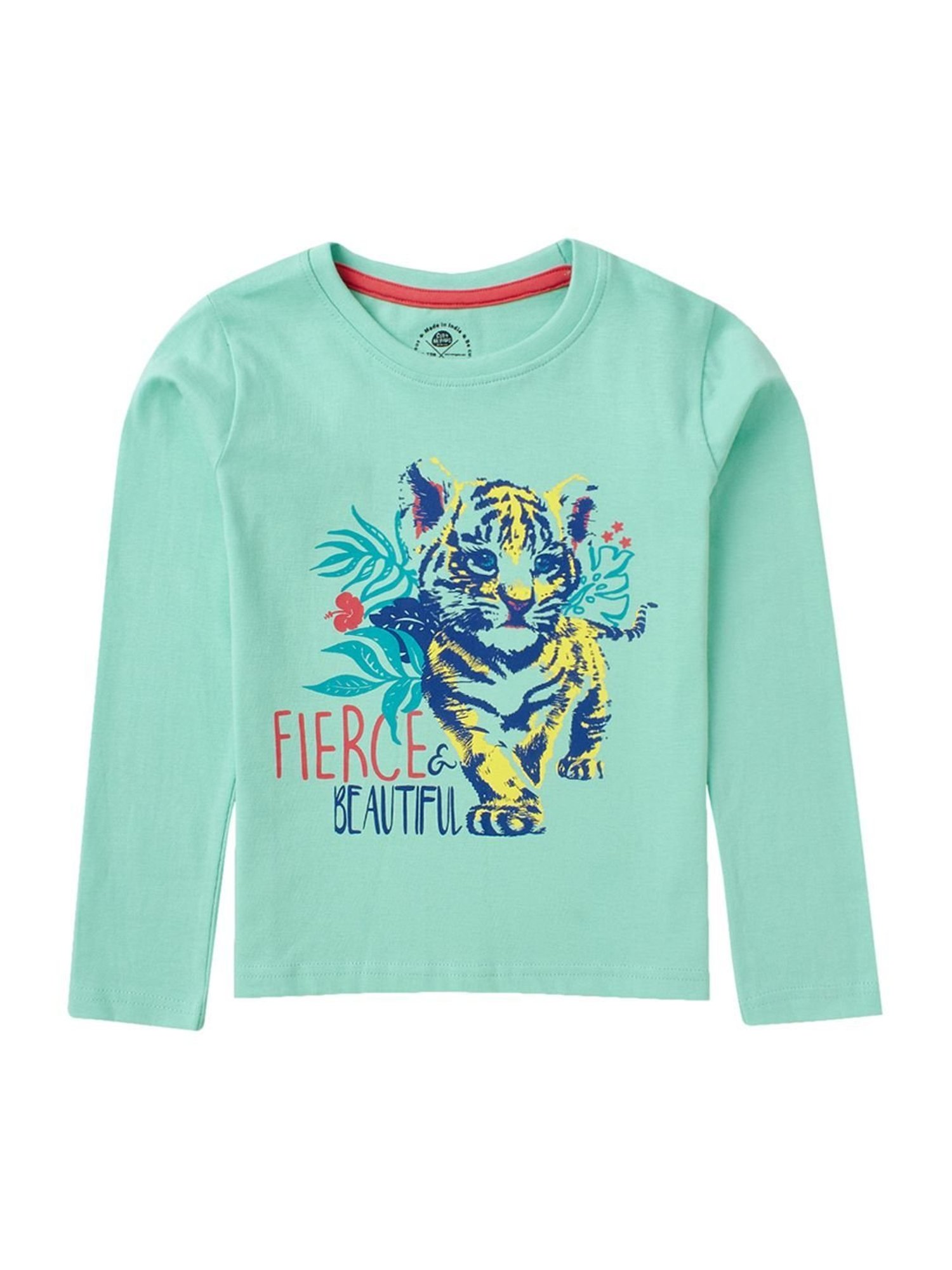 Cub McPaws Kids Multicolor Cotton Printed Full Sleeves T-Shirt (Pack of 3)