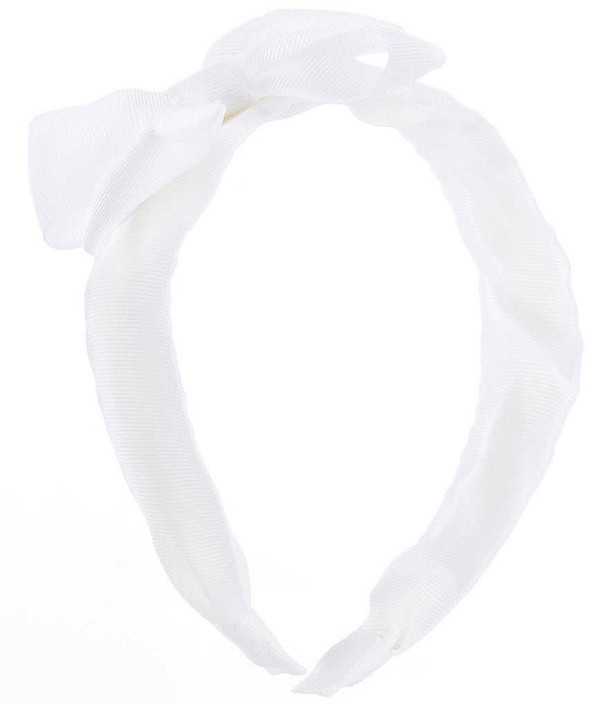 Copper Key Patterned Sparkle and Grosgrain Overlay King Bow