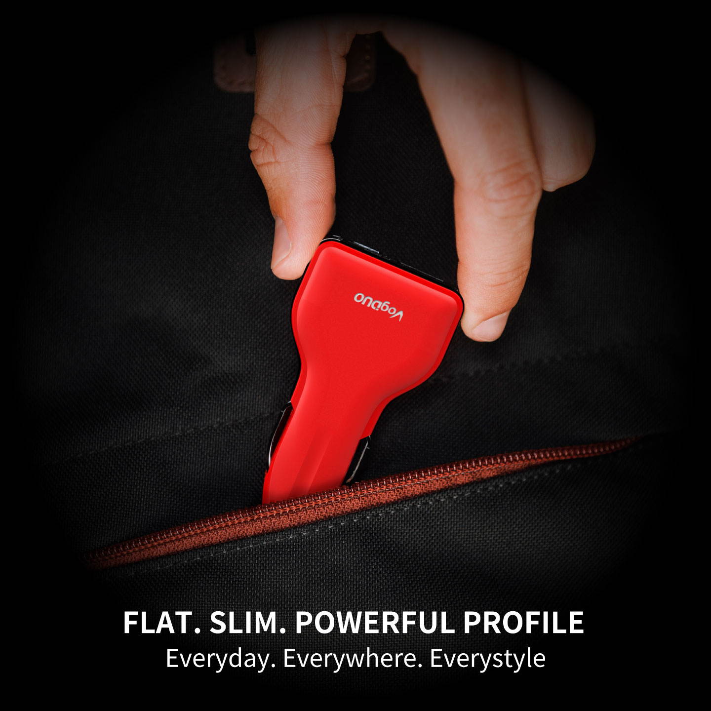 VogDUO Deluxe Charger Kit, 10000mAh Power Delivery Power Bank, 57W PD Car Charger, USB-C to USB-C cables, Premium zipper case, compatible with iPhone series, Samsung Galaxy, iPad, MacbBook, Rose Gold