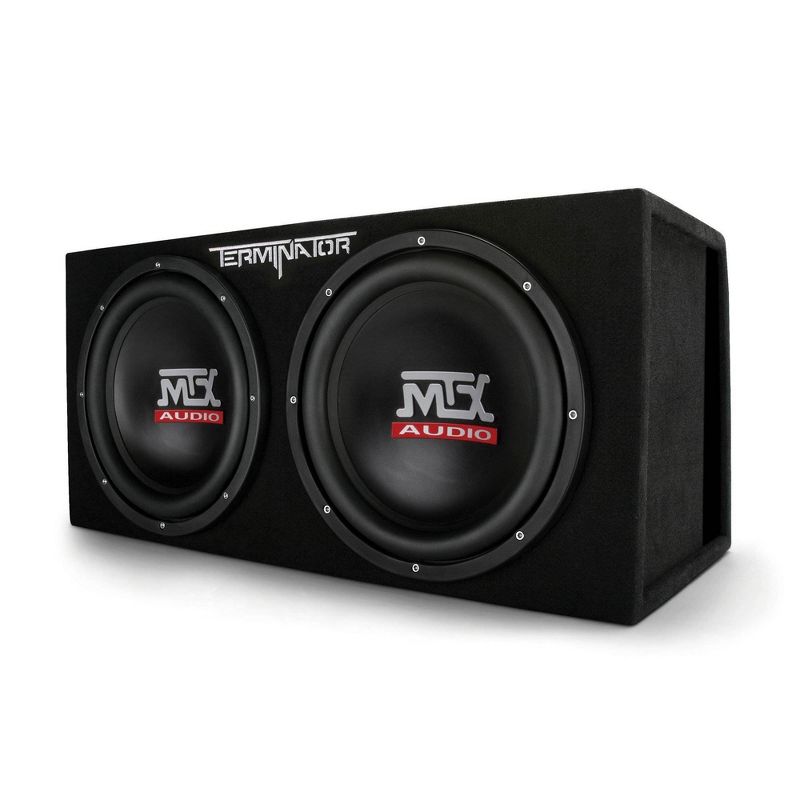 MTX TNP212D2 12" 1200 Watt 4 Ohm Dual Loaded Car Audio Subwoofer Package with Sub Enclosure, Planet 2000W Monoblock A/B Amplifier & 4 Gauge Wiring Kit