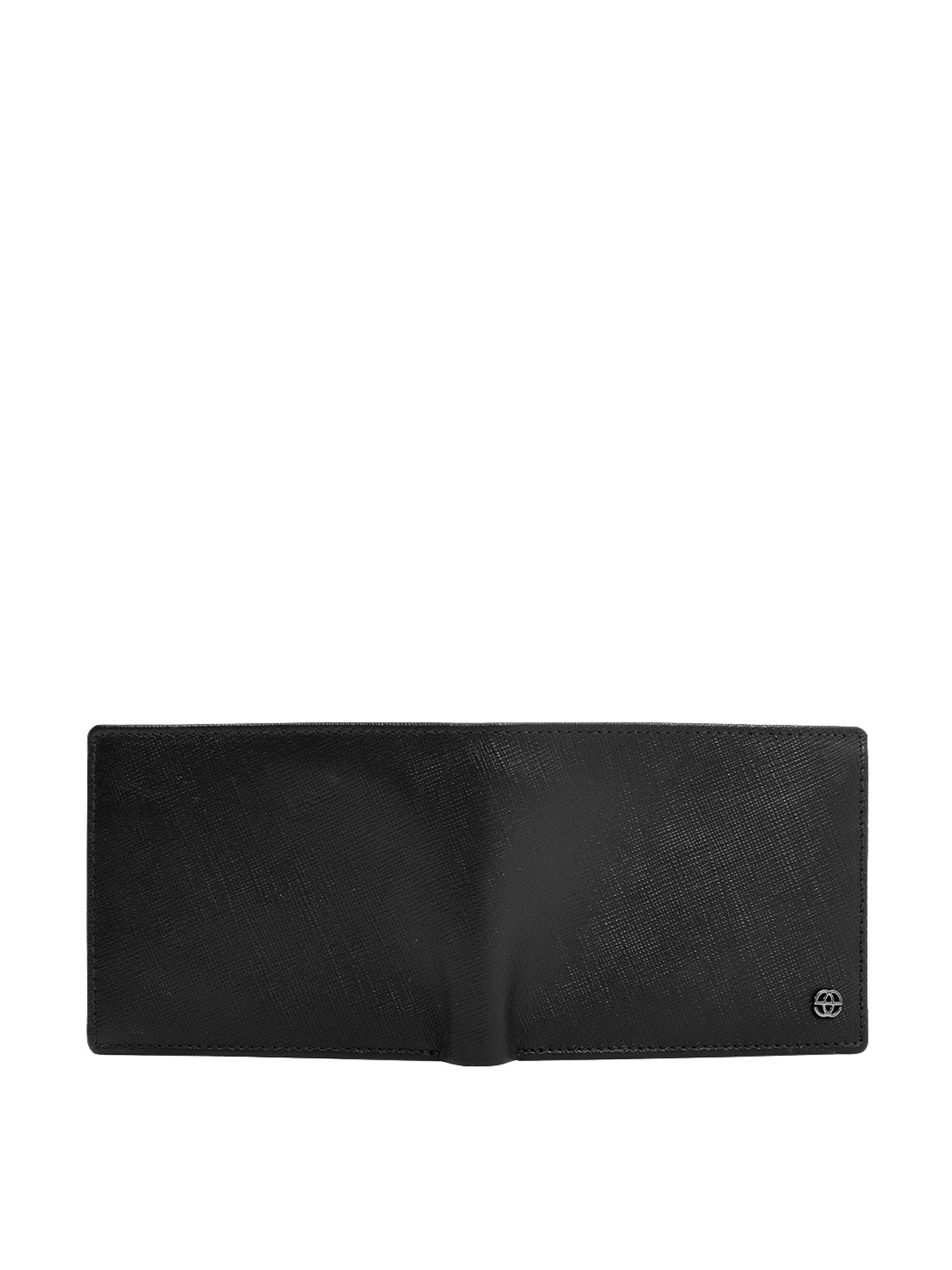 Eske Black Solid Bi-Fold Wallet for Men