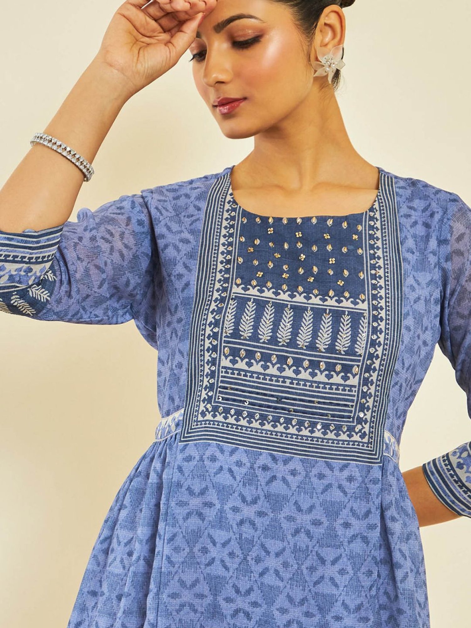 Soch Blue Printed Tunic