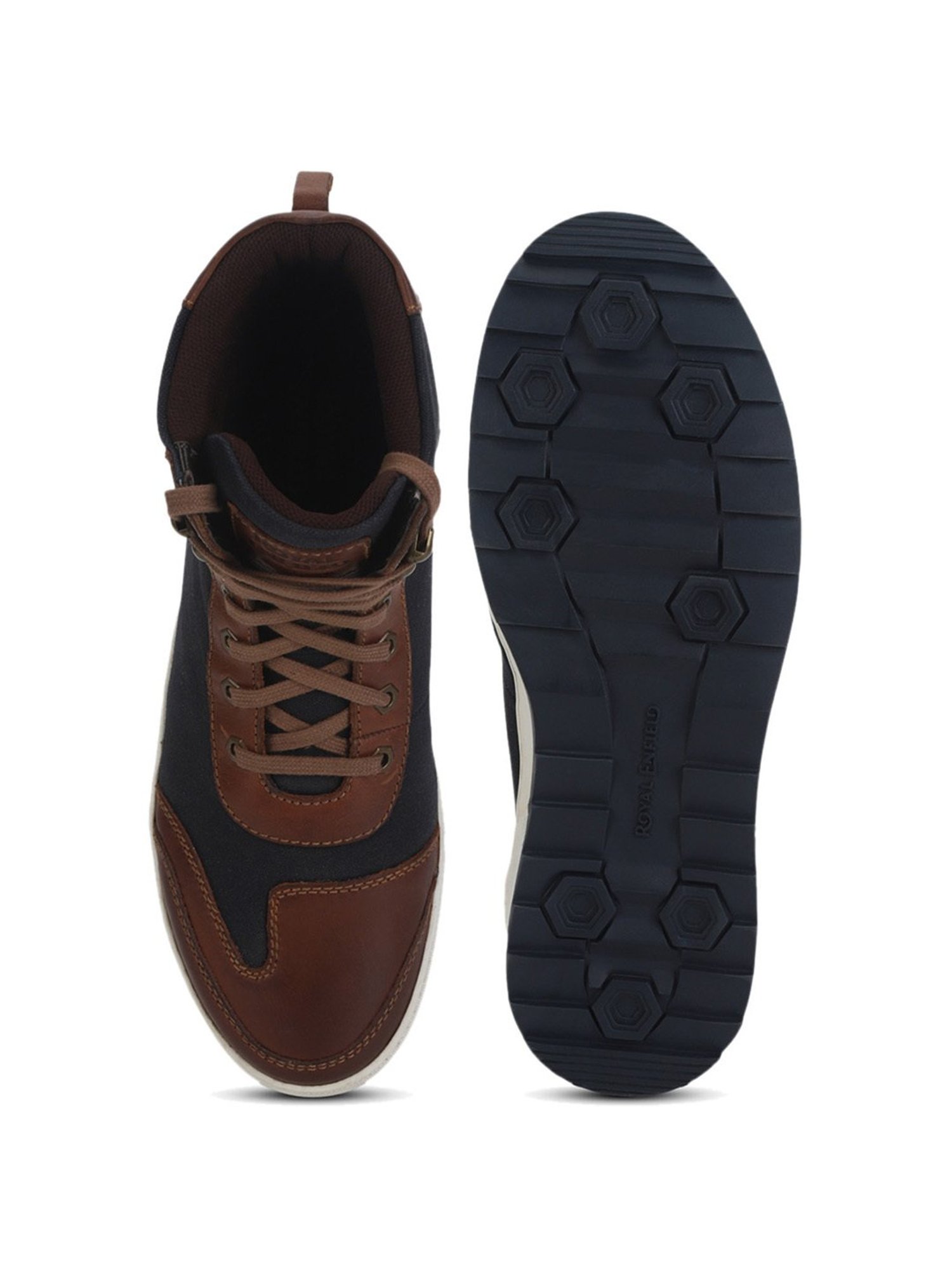 Royal Enfield Men's Sturdy Navy Boots