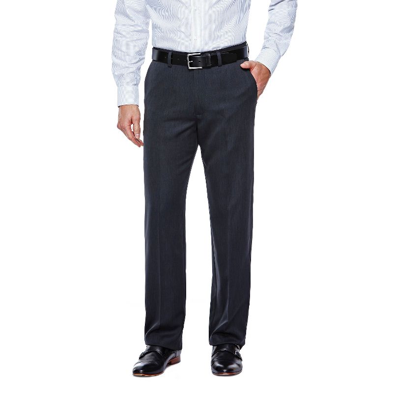 Haggar H26 Men's Straight Fit Trousers - Charcoal Heather 30x32