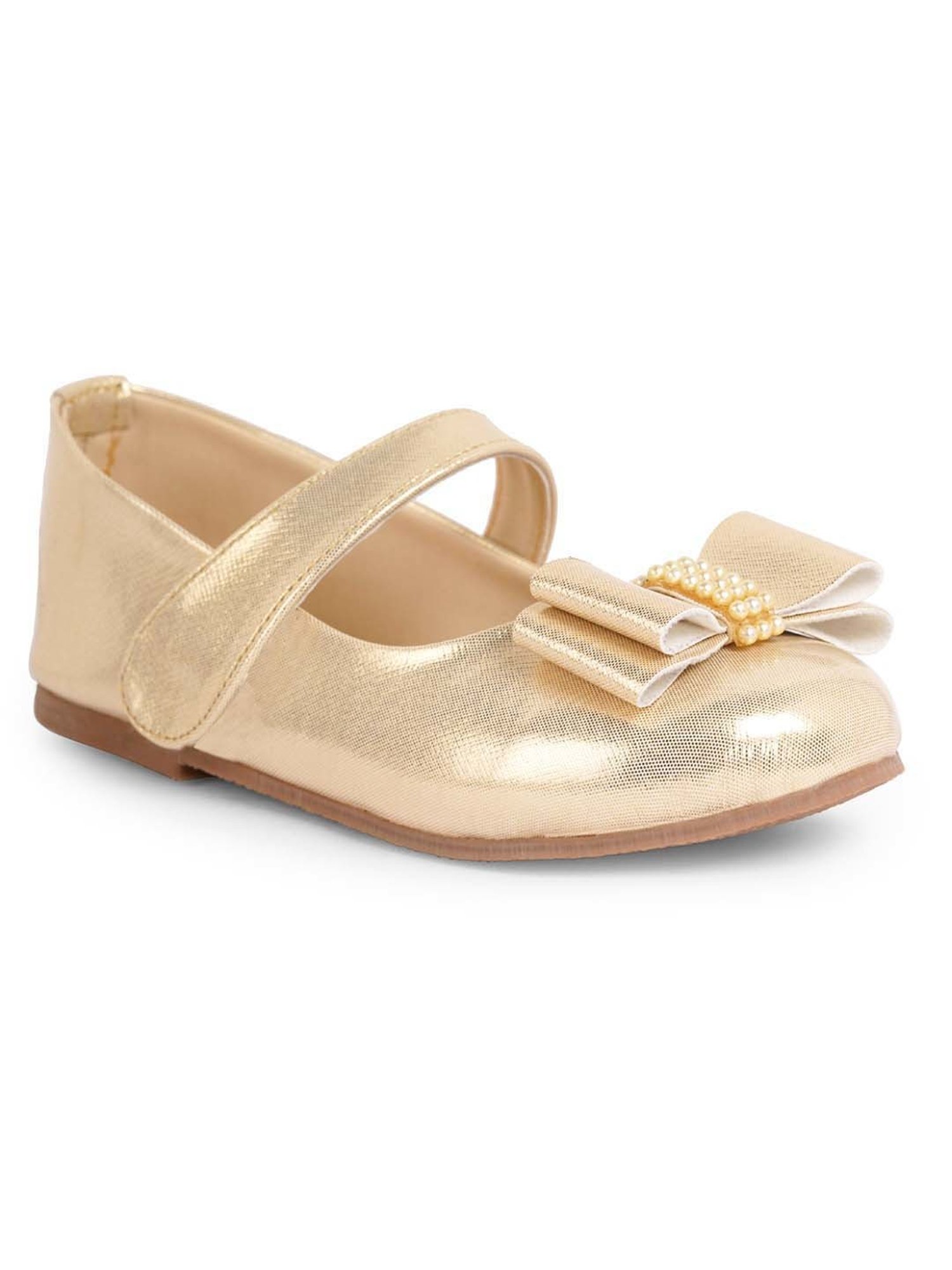 Minesole Kids Golden Mary Jane Shoes
