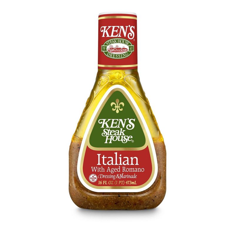Ken's Steak House Italian with Aged Romano Dressing - 16fl oz