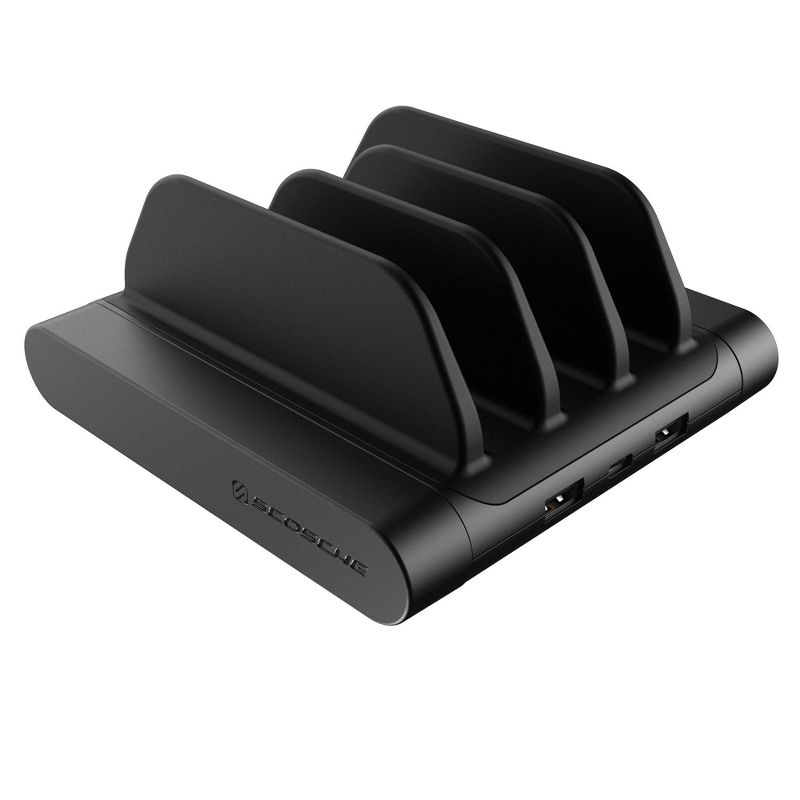 Scosche Baselynx Vert Multi-Device Charging Station with 18W USB-C & Dual 12W USB-A – Black