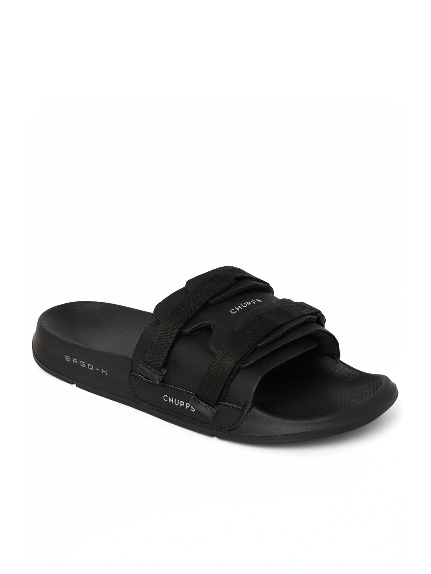 Chupps Men's Element ErgoX Plus Black Slides