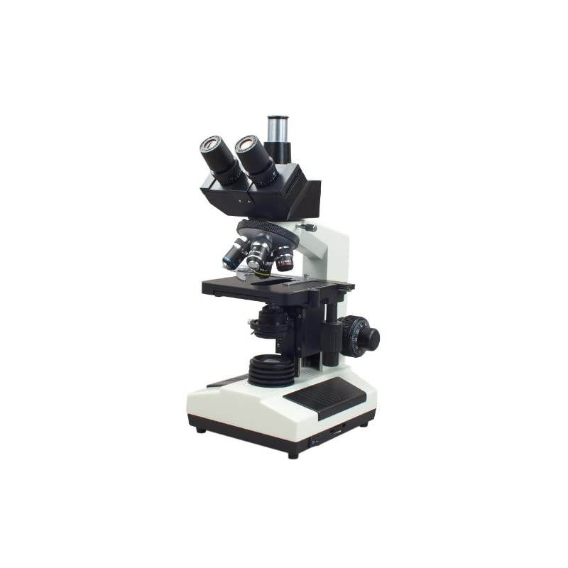 40X-1600X Lab Trinocular Darkfield Biological Compound Microscope Dry Darkfield Condenser