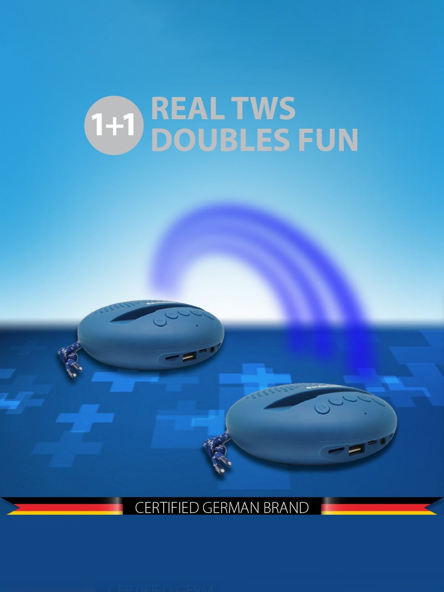 Blaupunkt BT03 Portable Wireless Bluetooth Speaker With Upto 6hrs Playtime (Blue)