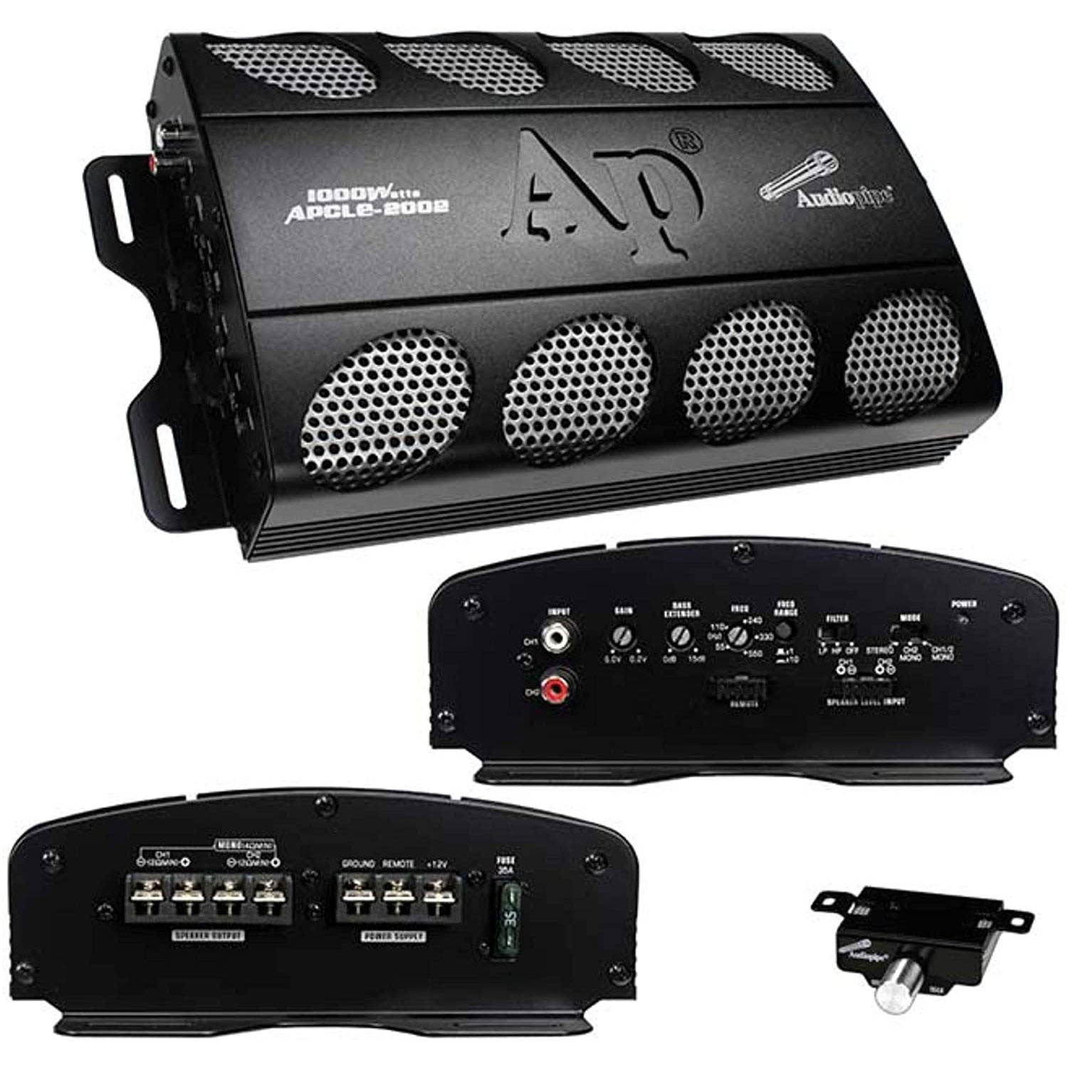 Audiopipe APCLE2002 Amplifier Audiopipe 1000 Watt 2 Channel