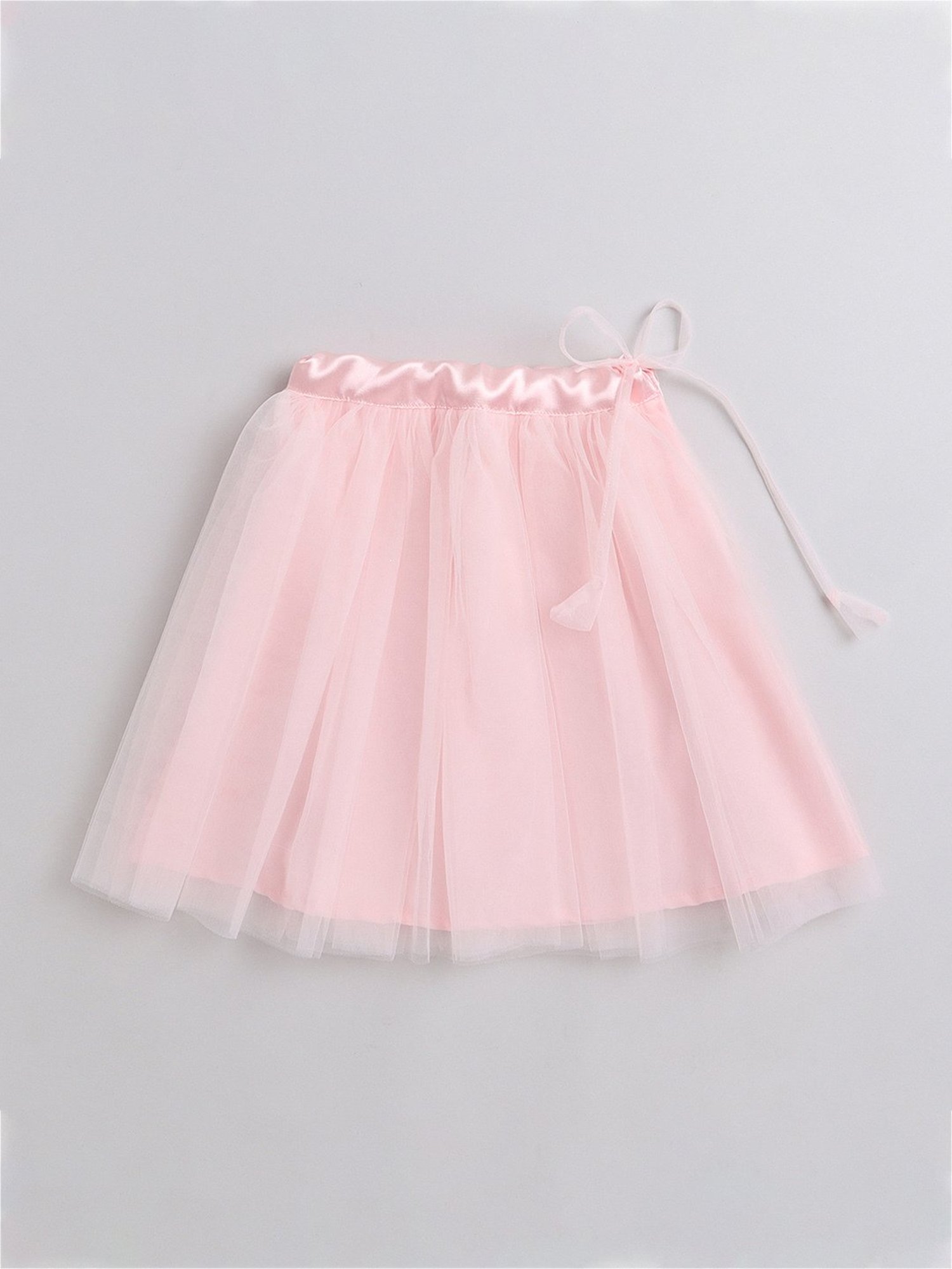 Many Frocks Kids Coral & Pink Embroidered Lehenga with Choli