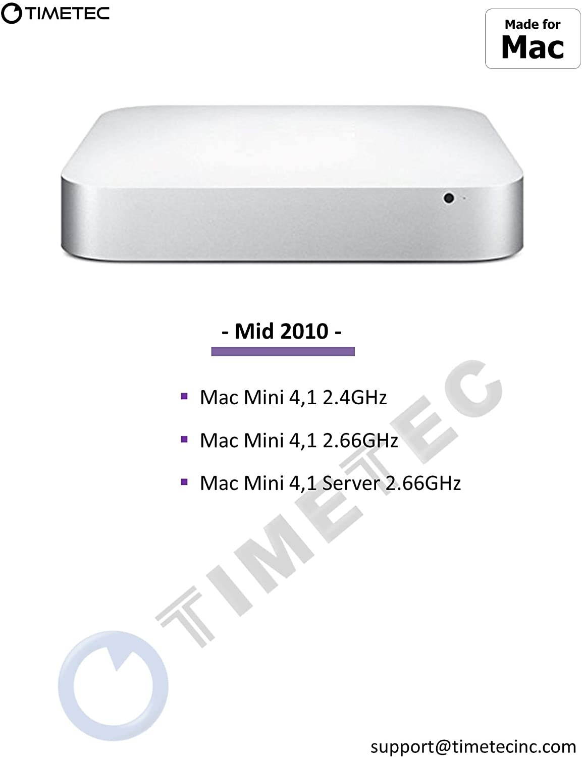 Timetec Hynix IC 4GB DDR3 1066MHz PC3-8500 Unbuffered Non-ECC 1.5V CL7 2Rx8 Dual Rank 204 Pin SODIMM Memory RAM Module Upgrade (4GB)