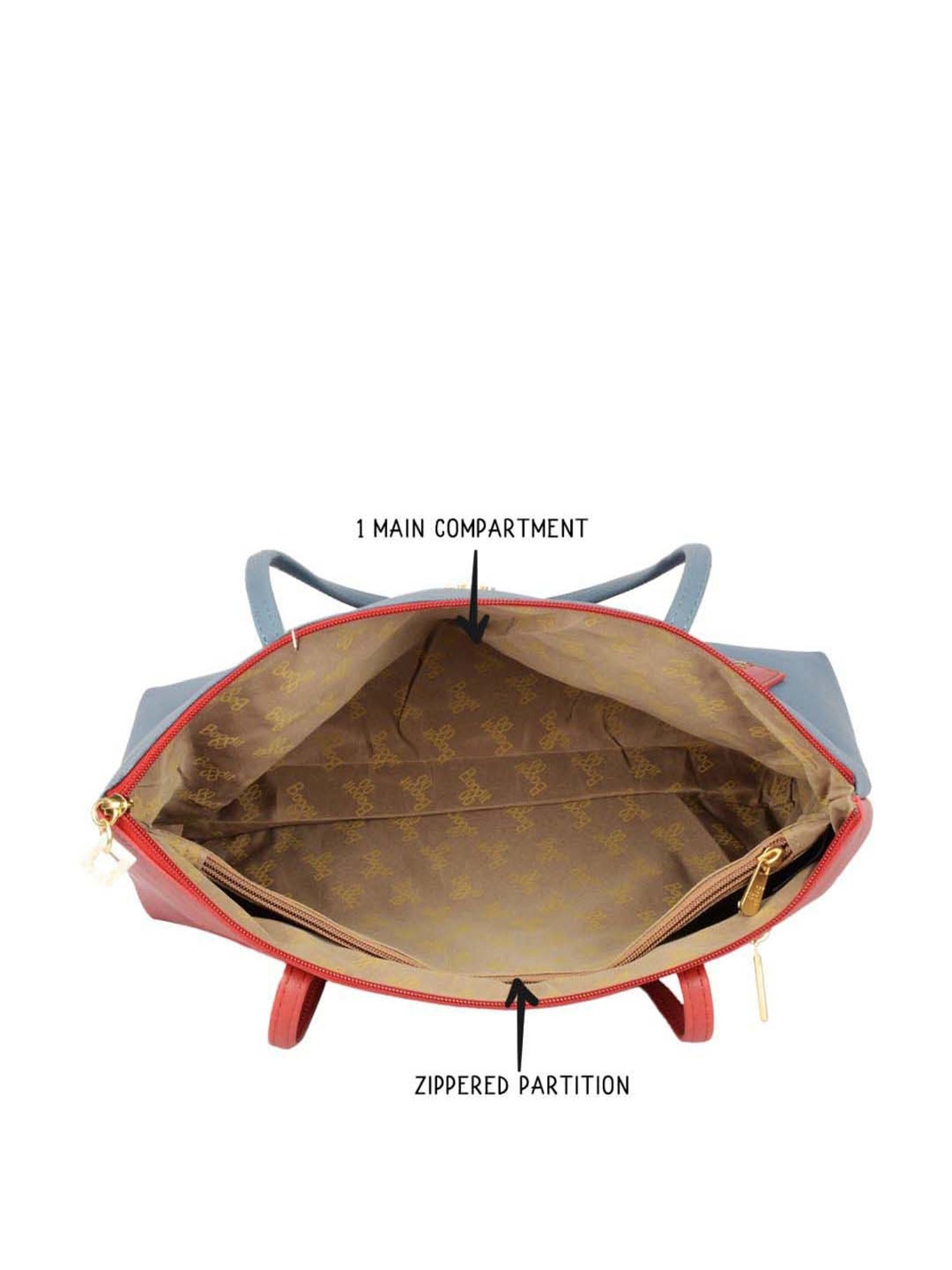 Baggit Bloodstone PVC Solid Tote Handbag