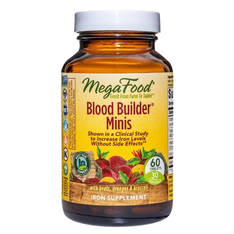 MegaFood Blood Builder Mini Supplement - 60ct