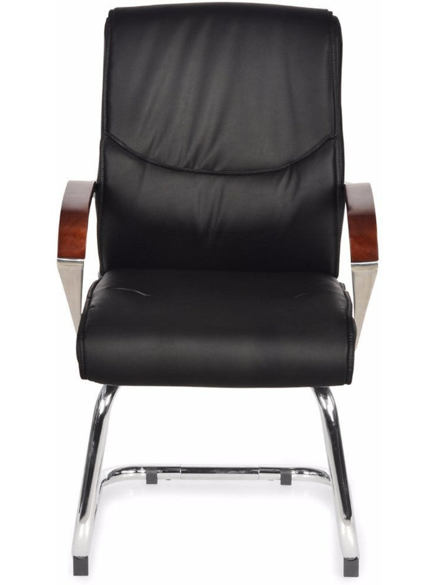 Nilkamal Boss Black Polyurethane Visiting Chair