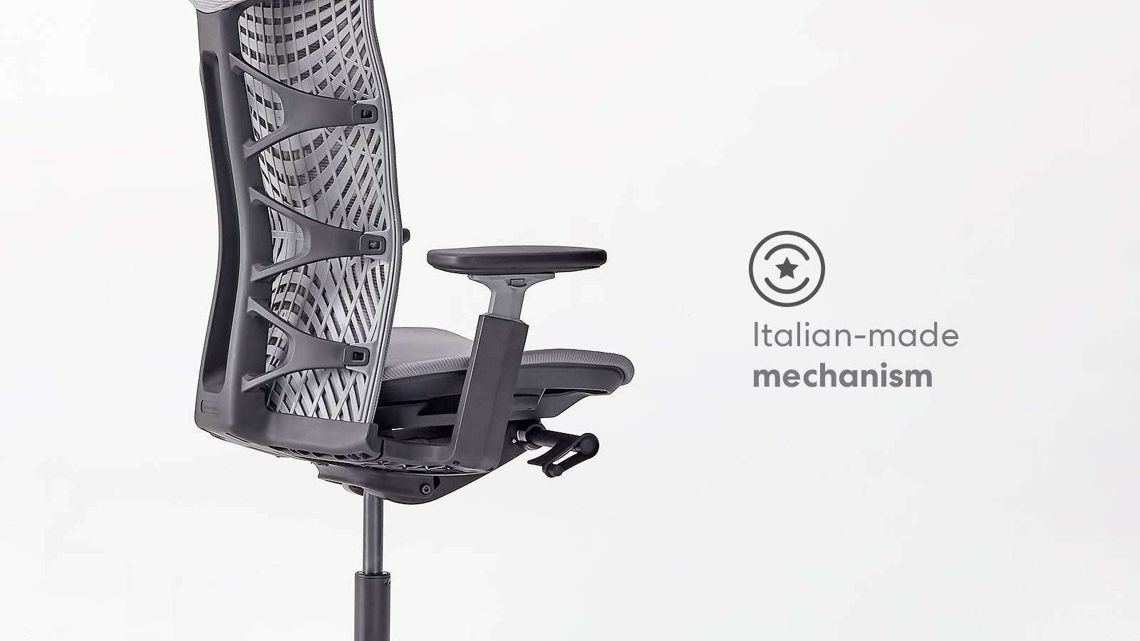 Autonomous Ergonomic Office Chair - ErgoChair Pro+ Black Frame, Grey TPE with Grey Mesh
