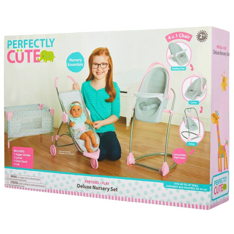 Perfectly Cute Deluxe Nursery 4pc Set