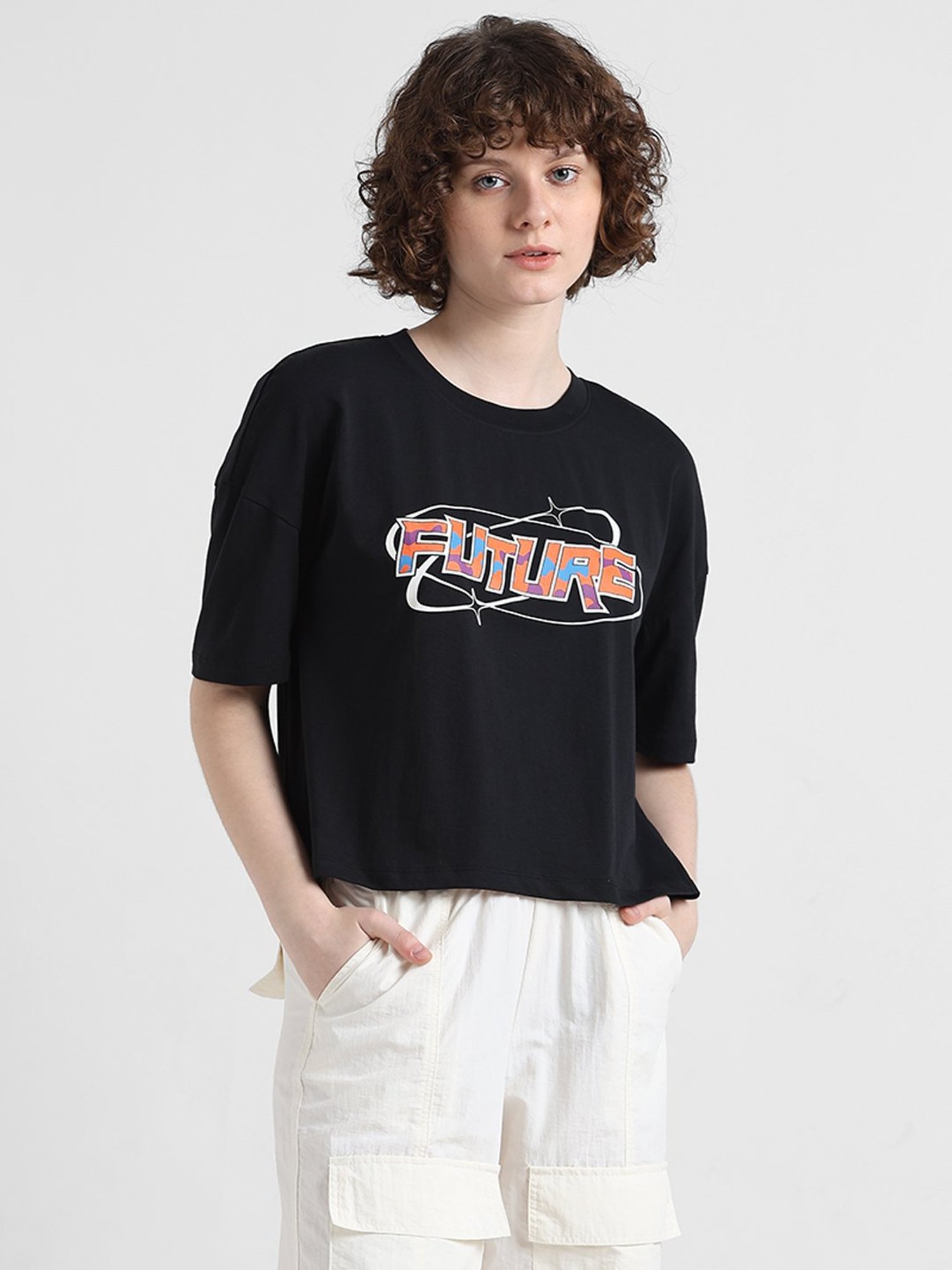Only Black Graphic Print T-Shirt