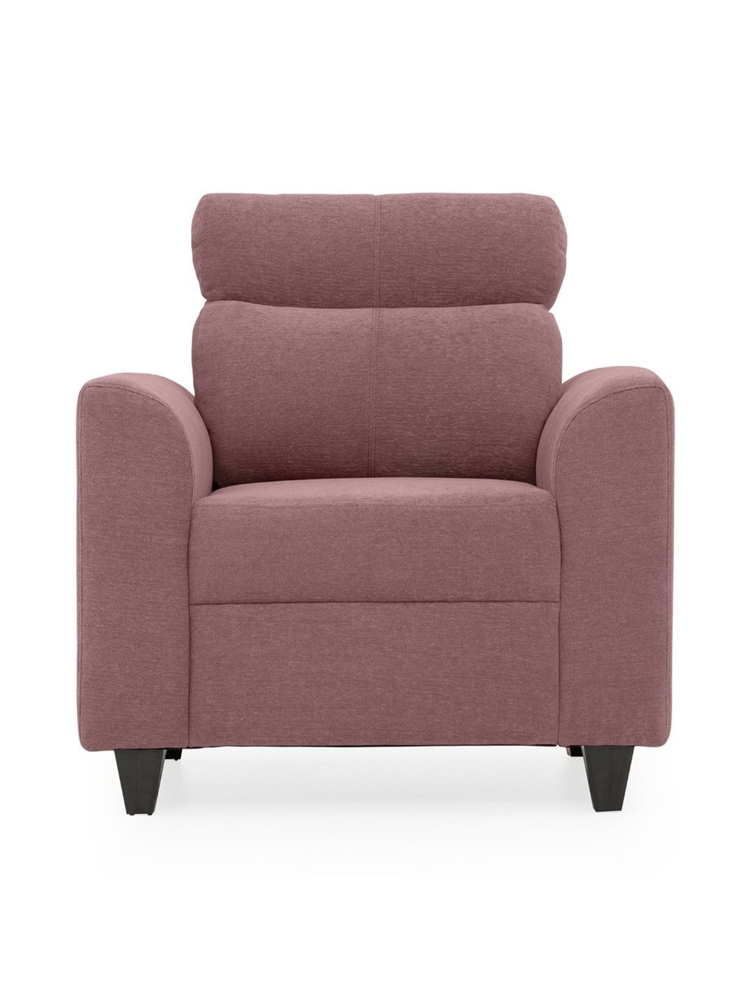Duroflex Zivo Plus Pink Solid Wood 1 Seater Sofa set