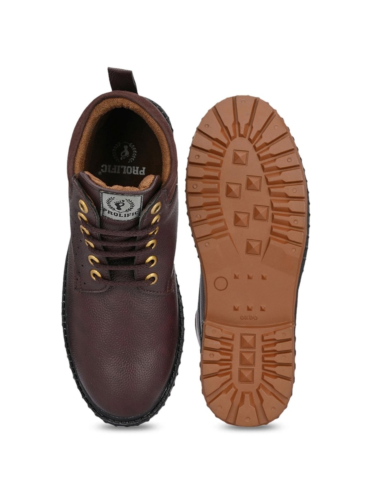 Prolific Men's Brown Derby Boots