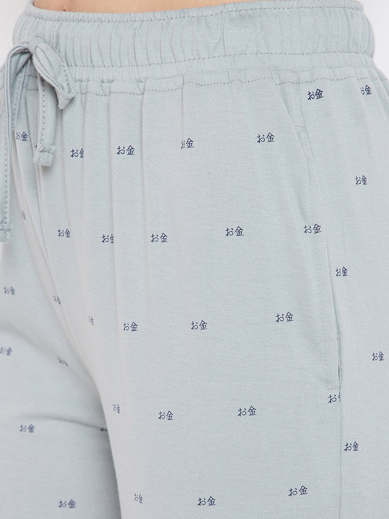 Okane Ice Green Printed Pyjamas