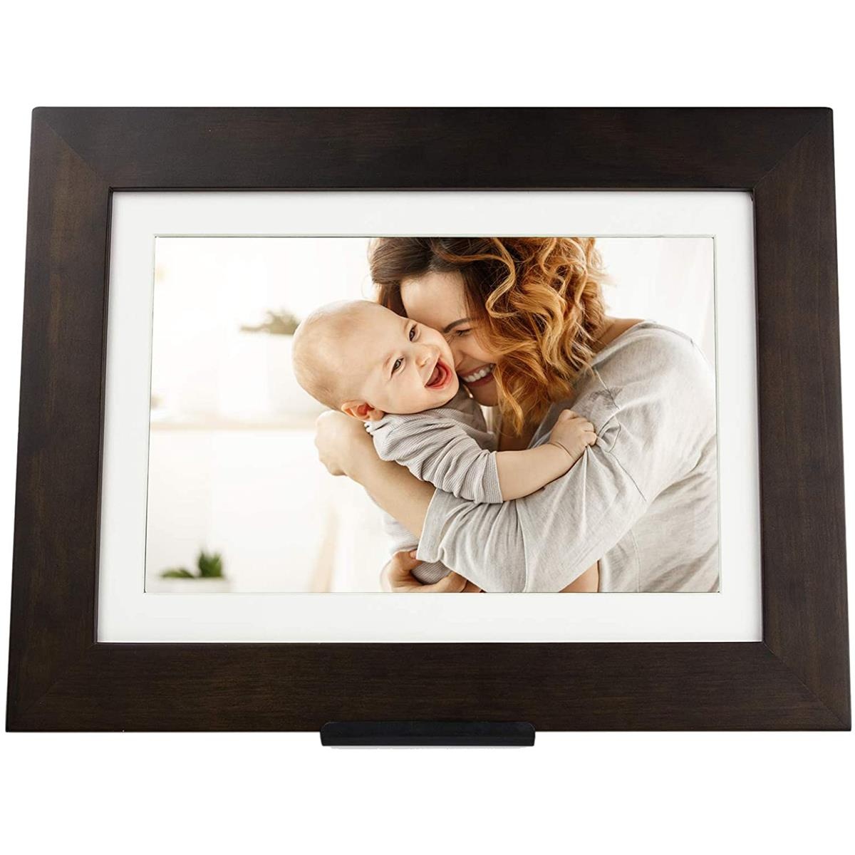 SimplySmart Home 8" FHD PhotoShare Friends & Family Smart Frame, Dark Espresso