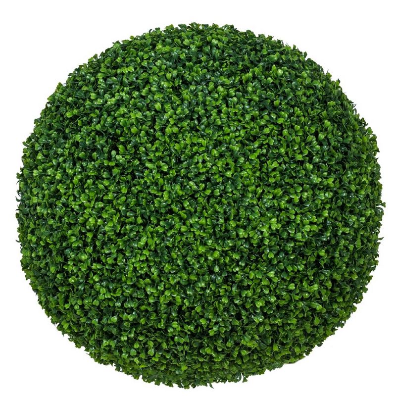Small Boxwood Indoor/Outdoor Modern Square Planter with Artificial Plant Green - Pottery Pots
