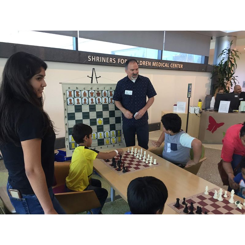 WE Games Standard Chess Teaching Demonstration Board - 27 inches, Pieces Included