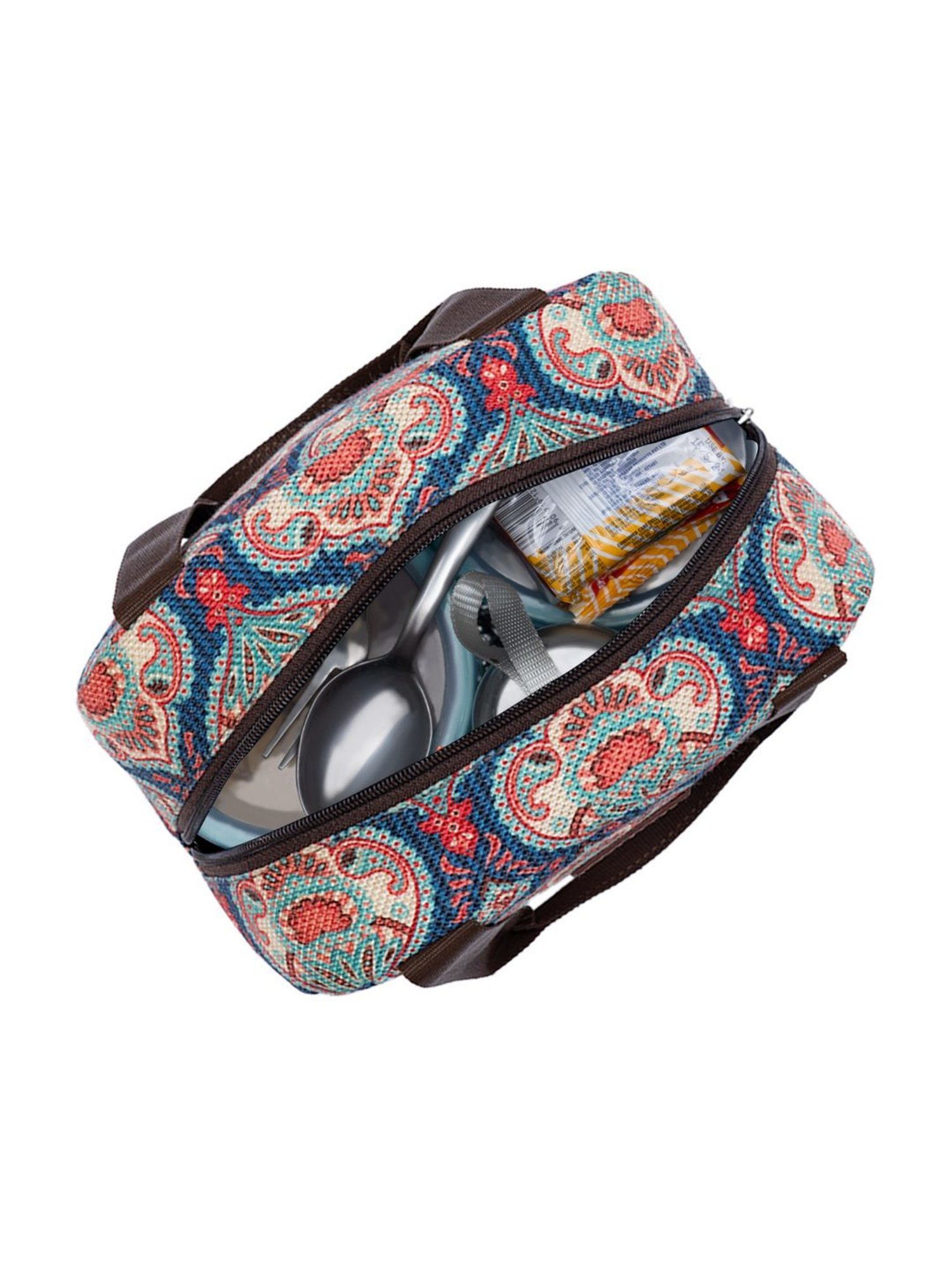 ZOUK Blue Printed Lunch Bag