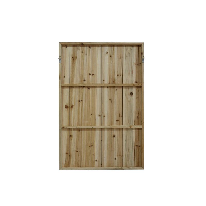 24" x 36" Horse Background Print on Planked Wood Wall Sign Panel Black - Gallery 57