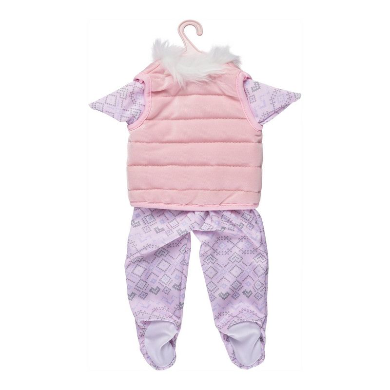Perfectly Cute Baby Doll Outfit - Purple One-Piece with Vest