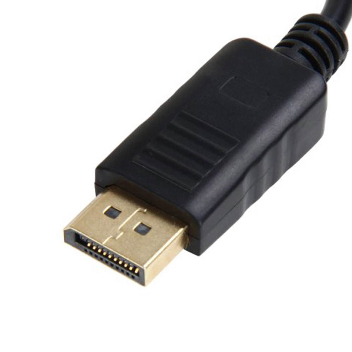 Jimier DP DisplayPort Display Port Source to VGA Female Sink Monitor Projector Cable Support ATI Eyefinity Black DP-007