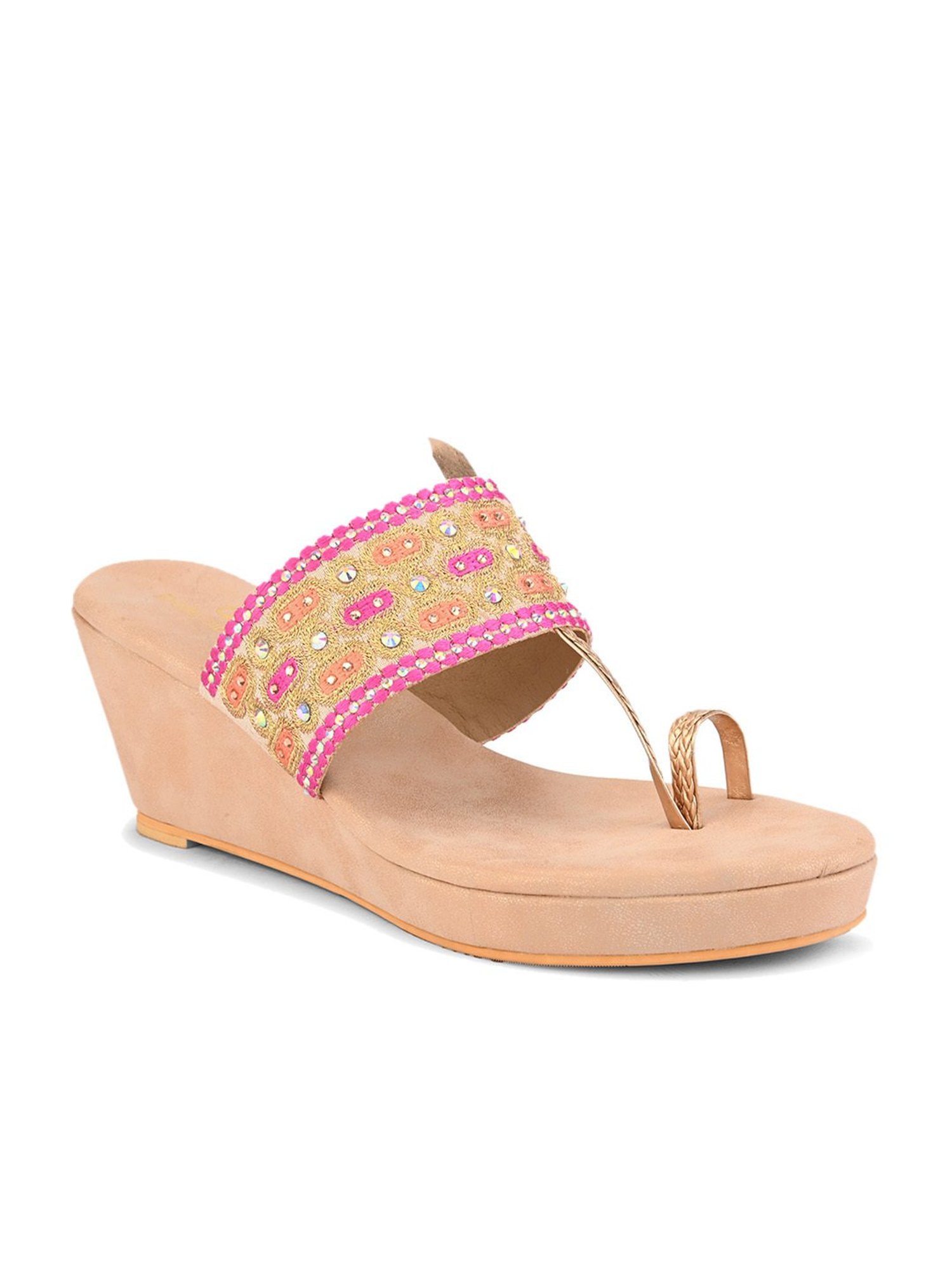 Pelle Albero Women's Sultan Toe Ring Wedges