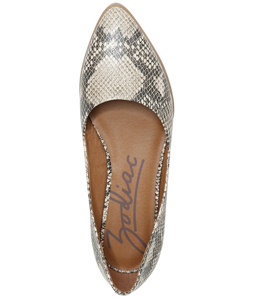 Zodiac Hill Snake Print Slip-On Flats