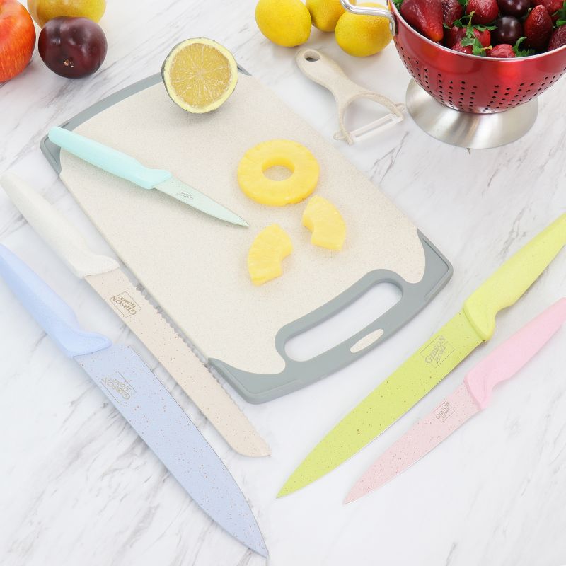 BergHOFF Rosewood 7 Pc Stainless Steel Cutlery Set with Block