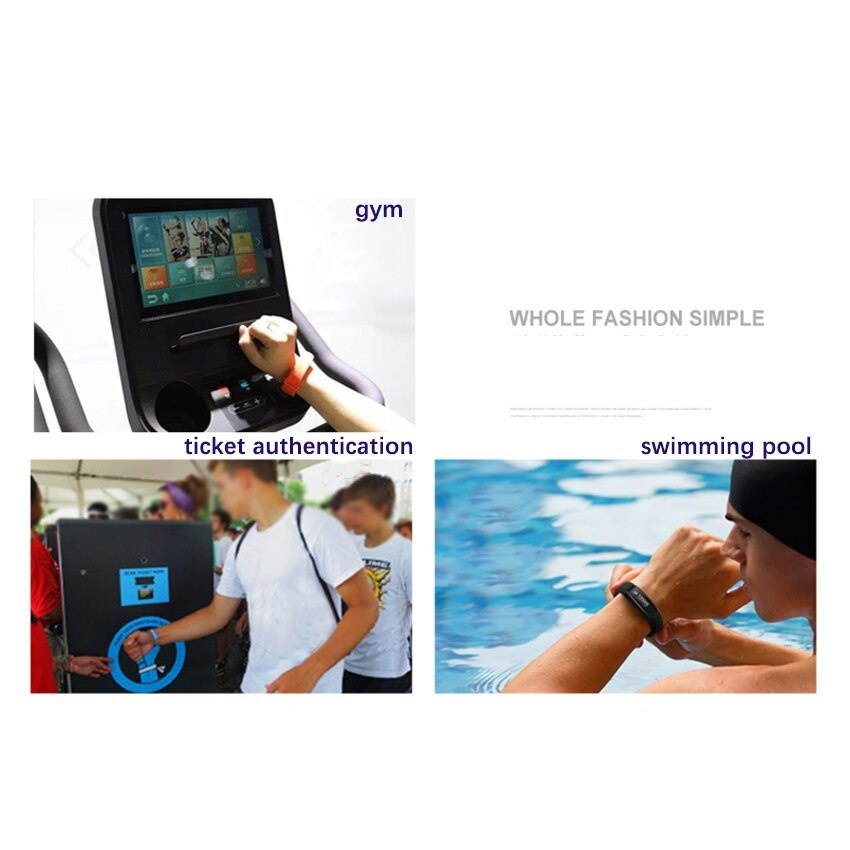 1PC 125khz EM4100 Read Only RFID Adjustable Smart Wristband, Access Control Card Wrist band Bracelet Tag,Can Be customized LOGO